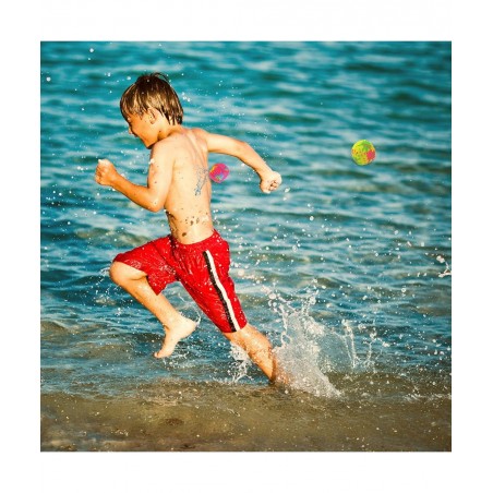 24 Pack - 2" Water Bomb Splash Balls - Mini Water Absorbent Ball - Kids Pool Toys Outdoor Water Activities for Kids Pool Beac...