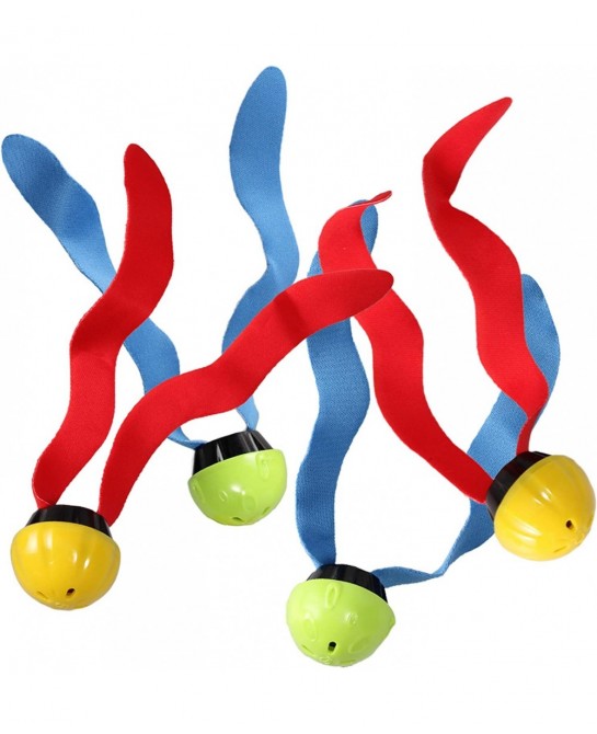 32 Pcs Diving Pool Toys Set with Bonus Storage Bag Includes Diving Rings Diving Sticks Toypedo Bandits Diving Toy Balls Octop...