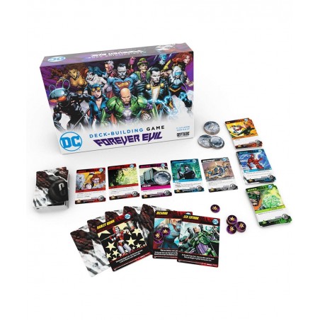 DC Deck-Building Game: Forever Evil - It’s Good to be Bad - Play as DC Universe Villains Harley Quinn Deathstroke Black Adam ...