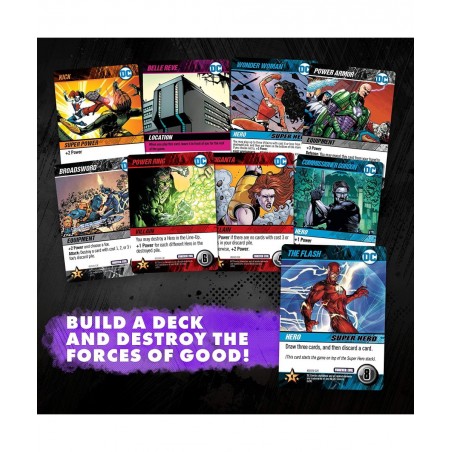 DC Deck-Building Game: Forever Evil - It’s Good to be Bad - Play as DC Universe Villains Harley Quinn Deathstroke Black Adam ...