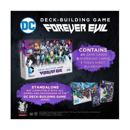DC Deck-Building Game: Forever Evil - It’s Good to be Bad - Play as DC Universe Villains Harley Quinn Deathstroke Black Adam ...