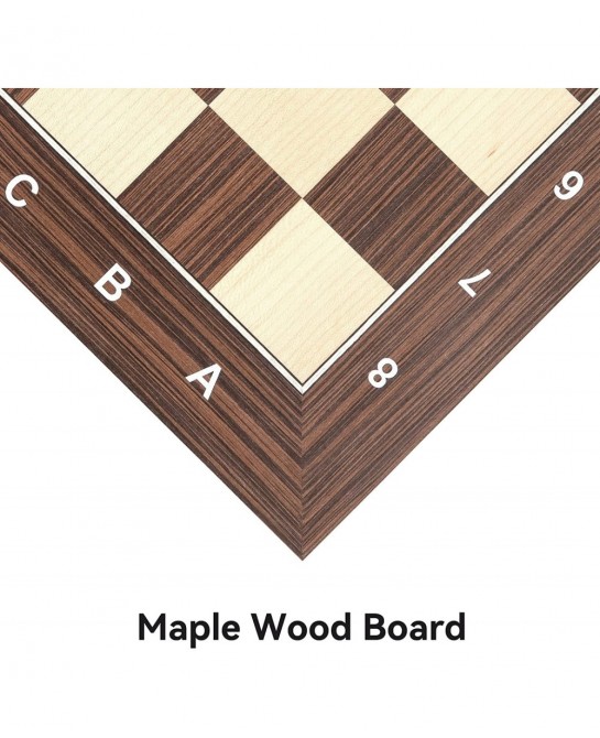 16" Wood Chess Board Tournament Chess Board with 1.6" Squares Ideal Gift for Chess Players $107.78 Board Games