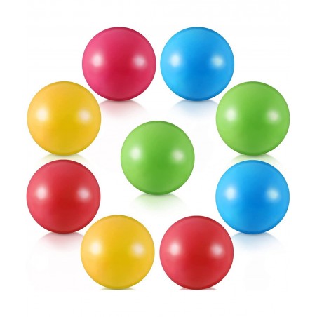 Multi-Colored Replacement Toy Balls Crush Proof Bulldozer Balls Soft Plastic Air-Filled Ocean Balls for Toddlers 1.75 Inch Ba...