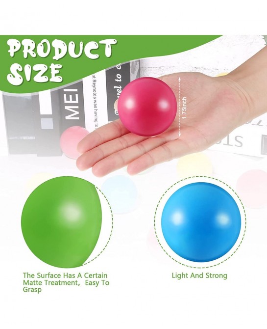 Multi-Colored Replacement Toy Balls Crush Proof Bulldozer Balls Soft Plastic Air-Filled Ocean Balls for Toddlers 1.75 Inch Ba...