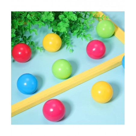 Multi-Colored Replacement Toy Balls Crush Proof Bulldozer Balls Soft Plastic Air-Filled Ocean Balls for Toddlers 1.75 Inch Ba...