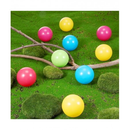Multi-Colored Replacement Toy Balls Crush Proof Bulldozer Balls Soft Plastic Air-Filled Ocean Balls for Toddlers 1.75 Inch Ba...