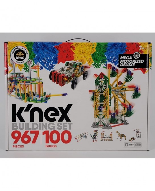 Mega Mororized Deluxe Building Set Steamagination Inspired Play (967 Pieces/ 100 Builds) $131.81 Toy Building Sets