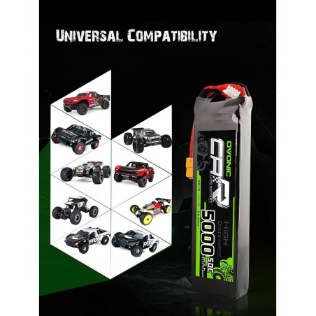3s Lipo Battery 50C 5000mAh 11.1V Lipo Battery with XT60+TRX Connector for RC Car Truck Boat Airplane Helicopter Quadcopter $...