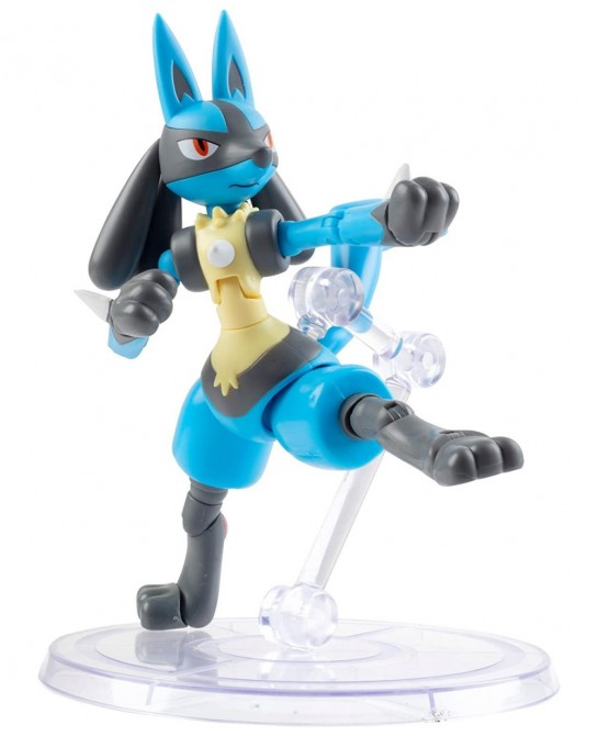 Pokémon 6" Lucario Articulated Battle Figure Toy with Display Stand - Officially Licensed - Collectible Pokemon Gift for Kids...