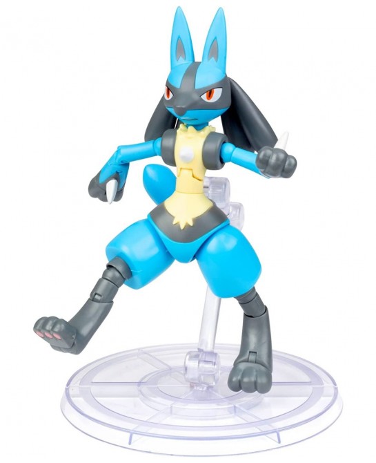 Pokémon 6" Lucario Articulated Battle Figure Toy with Display Stand - Officially Licensed - Collectible Pokemon Gift for Kids...