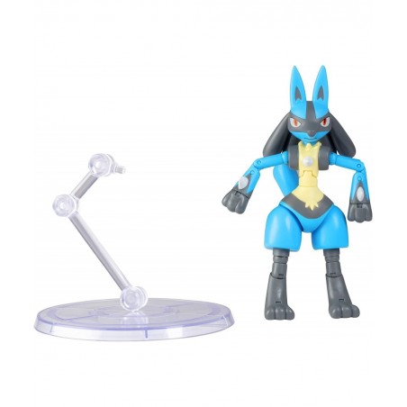 Pokémon 6" Lucario Articulated Battle Figure Toy with Display Stand - Officially Licensed - Collectible Pokemon Gift for Kids...
