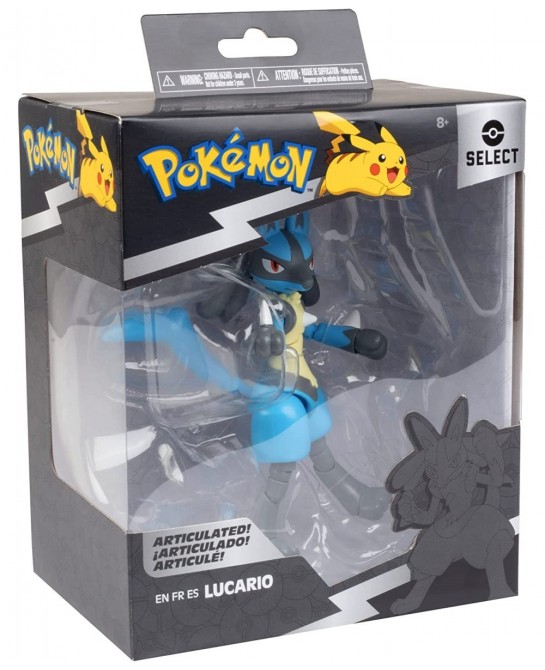 Pokémon 6" Lucario Articulated Battle Figure Toy with Display Stand - Officially Licensed - Collectible Pokemon Gift for Kids...