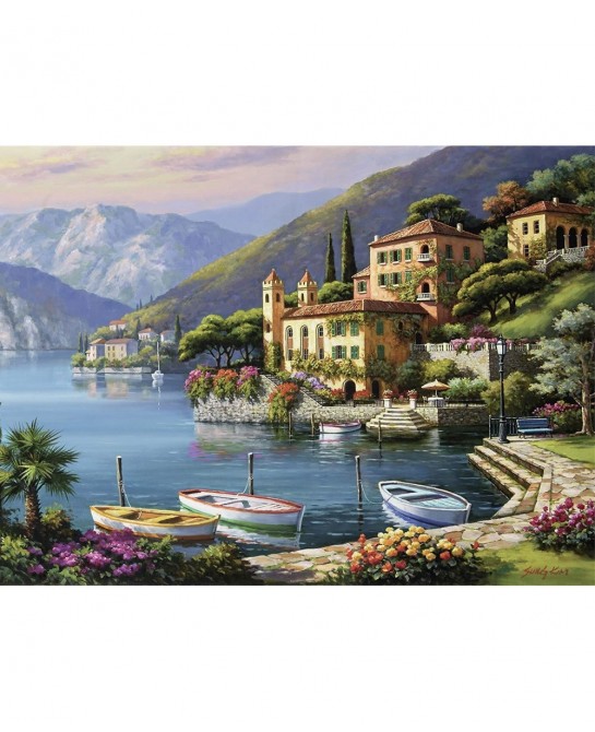 Villa Bella Vista-500 Piece Jigsaw Puzzle $62.17 Jigsaw Puzzles