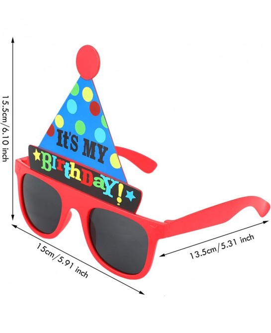 Happy Birthday Glasses It's My Birthday Funny Hat Glasses Birthday Party Sunglasses Novelty Party Hat Glasses Self Photo Prop...