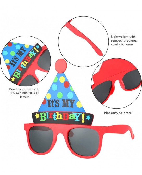 Happy Birthday Glasses It's My Birthday Funny Hat Glasses Birthday Party Sunglasses Novelty Party Hat Glasses Self Photo Prop...