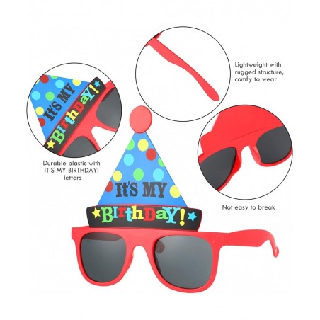 Happy Birthday Glasses It's My Birthday Funny Hat Glasses Birthday Party Sunglasses Novelty Party Hat Glasses Self Photo Prop...