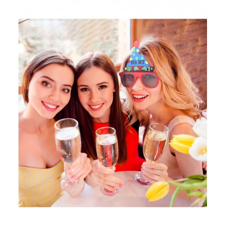 Happy Birthday Glasses It's My Birthday Funny Hat Glasses Birthday Party Sunglasses Novelty Party Hat Glasses Self Photo Prop...
