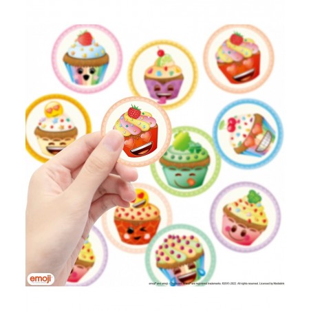 Cupcake Stickers for Kids 500PCS Cute Sweet Emotion Birthday Stickers Birthday Party Supply Classroom Reward Gift $13.59 Kids...