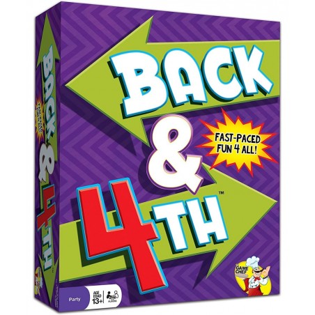Back & 4th - Fast-Paced Fun 4 All Family Games - Perfect for Parties and Game Nights $43.70 Board Games