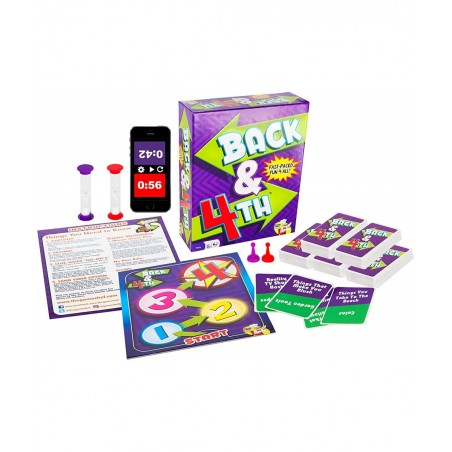 Back & 4th - Fast-Paced Fun 4 All Family Games - Perfect for Parties and Game Nights $43.70 Board Games