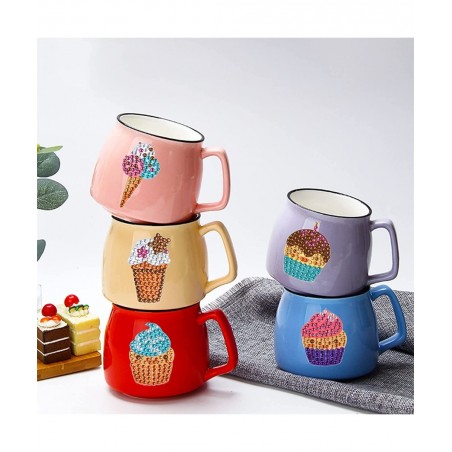 33 Pieces Diamond Painting Kit for Kids Diamond Painting Stickers Gamepad Rainbow Ice Cream DIY Gem Point Drill Stickers Diam...