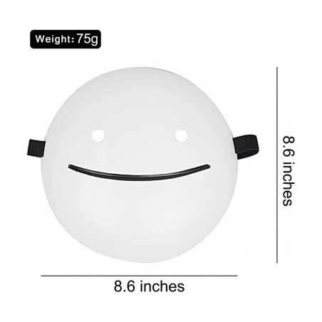 Halloween Dream Mask White Smile Cosplay Masquerade Mask Dream Mask Music Song Video Same Party Dance Cosplay Props $17.91 Ki...