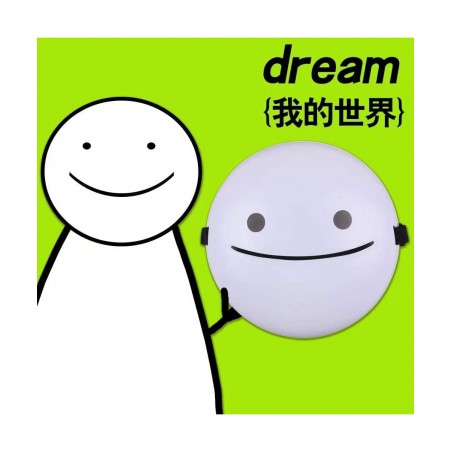 Halloween Dream Mask White Smile Cosplay Masquerade Mask Dream Mask Music Song Video Same Party Dance Cosplay Props $17.91 Ki...