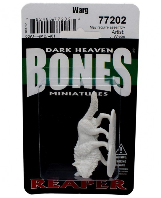 RPR77202 Bones Warg Miniature $17.39 Game Accessories
