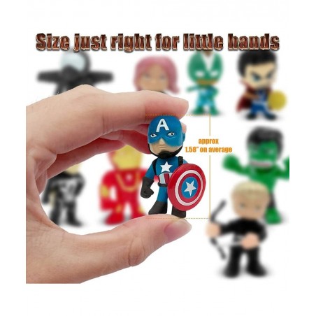 20 Pieces Super Hero Toys Action Figures Sets Mini Superheroes Figures for Boys Toys Small Superhero Figure Birthday Party Fa...