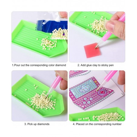 33 Pieces Diamond Painting Kit for Kids Diamond Painting Stickers Gamepad Rainbow Ice Cream DIY Gem Point Drill Stickers Diam...