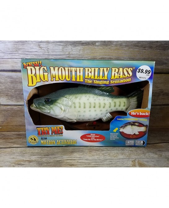 Big Mouth Billy Bass the Singing Sensation Sings "I Will Survive" and " Dont Worry Be Happy" with Motion $82.59 Gags & Practi...