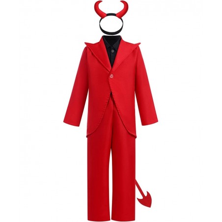 Kids Girls Boys Devil Costume Party Halloween Dress Up Clothes $46.88 Kids' Costumes