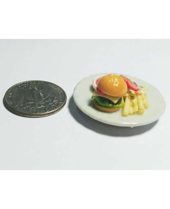 Dollhouse kits Miniature Food (Berger Hotdog) Made of Artificial Clay Realistic it Very Cute. $16.29 Dollhouse Accessories