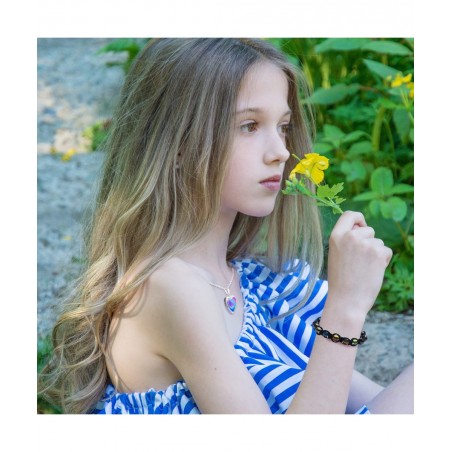 6 Pcs Mood Pendant Chain Necklace with 2 Pcs Adjustable Mood Bracelet Mood Necklaces Color Changing Mood Jewelry Thermochromi...