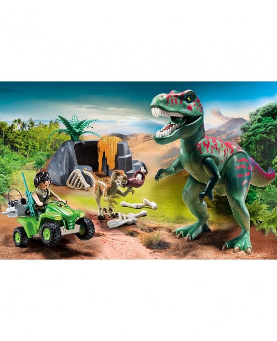 Explorer Quad with T-Rex Multicolor $44.69 Play Figure Playsets