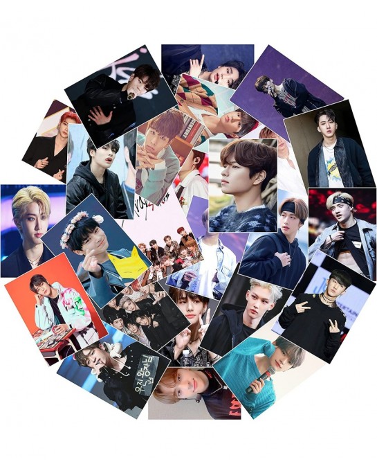 Stray Kids Stickers - 25 PCS Vinyl Decal Kpop Photocard Set $33.49 Kids' Stickers