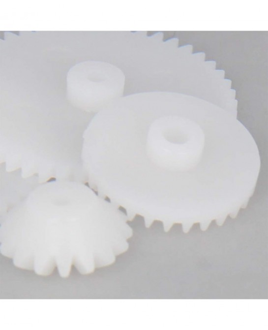60Pcs Plastic Gear Kit DC Motor Gears Kit DIY Gear Assortment Accessories Set for Motor Robot Various Gear Axle Belt Bushings...