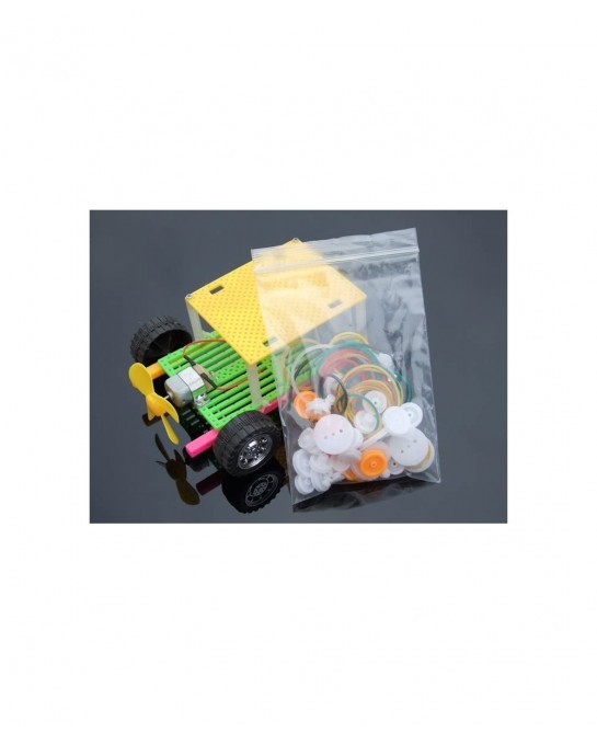 60Pcs Plastic Gear Kit DC Motor Gears Kit DIY Gear Assortment Accessories Set for Motor Robot Various Gear Axle Belt Bushings...