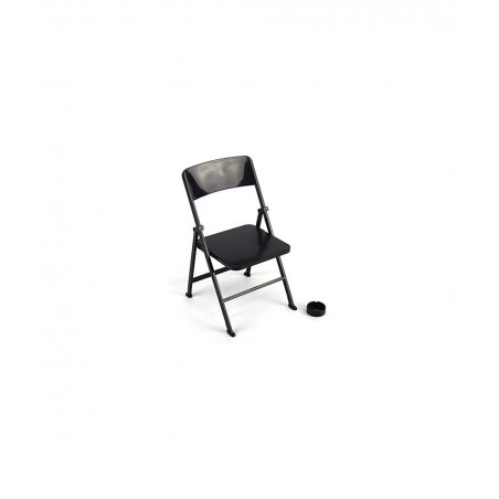 1/6 Scale Black Foldable Chair for 12" Action Figure Accessories Dollhouse Decoration Miniature Furniture $15.51 Dollhouse Ac...