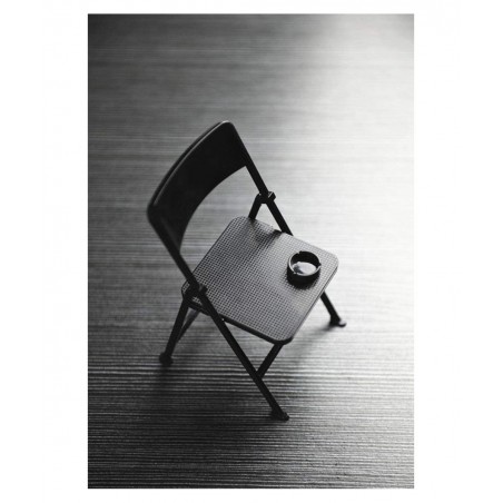 1/6 Scale Black Foldable Chair for 12" Action Figure Accessories Dollhouse Decoration Miniature Furniture $15.51 Dollhouse Ac...