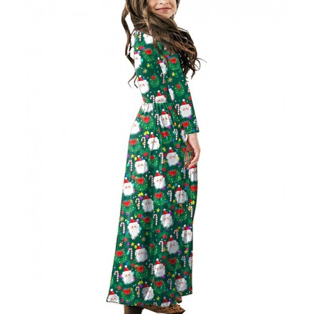 Girls Floor Length Maxi Dress with Pockets 5-14 Years $32.66 Kids' Costumes