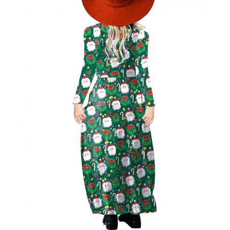 Girls Floor Length Maxi Dress with Pockets 5-14 Years $32.66 Kids' Costumes