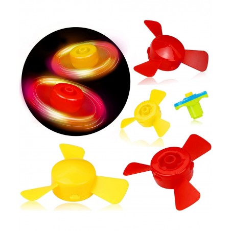 15 Pcs Light Up Spinning Tops with Launcher Novelty Spinners Flying Sauce Bulk Party Favors $29.79 Novelty Spinning Tops