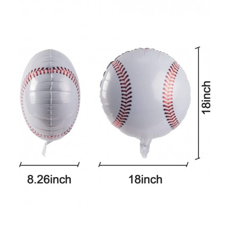 7 PCS Baseball Party Decorations Includes 1 PCS Baseball Tablecloth 6 PCS Baseball Balloons Plastic Disposable Baseball Table...