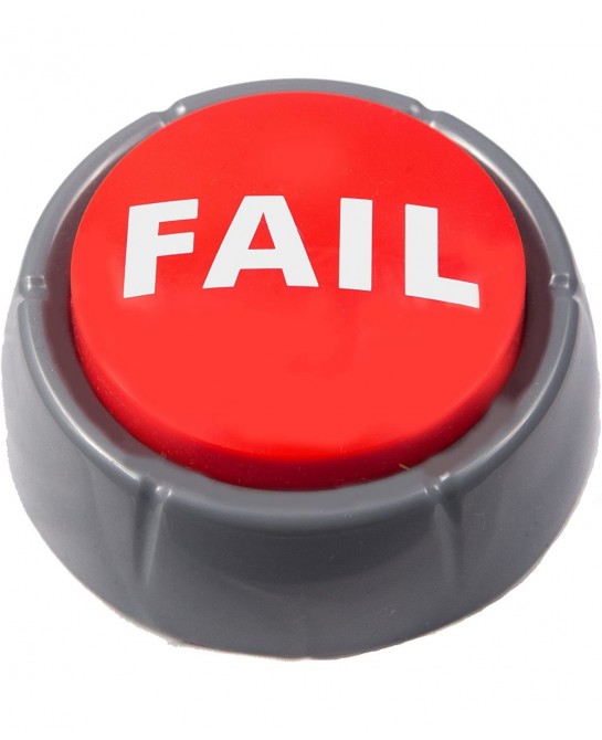 Epic Fail Button | Sad Trombone Sound Effect Button (Batteries Included) Back to School Christmas Holiday Stocking Stuffer Gi...