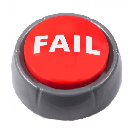 Epic Fail Button | Sad Trombone Sound Effect Button (Batteries Included) Back to School Christmas Holiday Stocking Stuffer Gi...