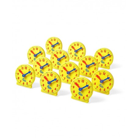 Mini Geared Clock Telling Time Teaching Clock Learn to Tell Time Clock Analog Learning Clock Clock for Kids Learning to Tell ...