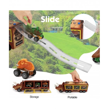 Dinosaur Toy for Kid Age 3+ Educational Realistic Dinosaur Play Set for Boy to Create Dino World Dinosaur Playset with Carrie...