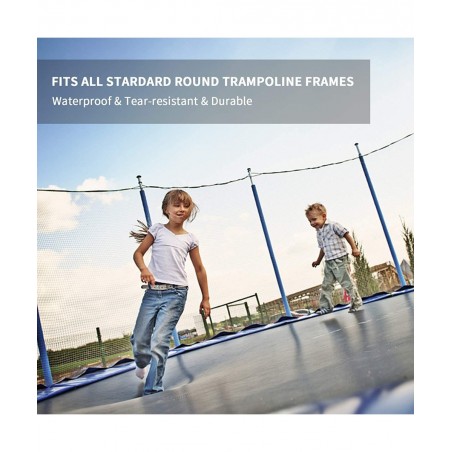 Trampoline Safety Pad Replacement Round Spring Protection Cover Fits 12FT 14FT 15FT Frames Water-Resistant Trampoline Accesso...