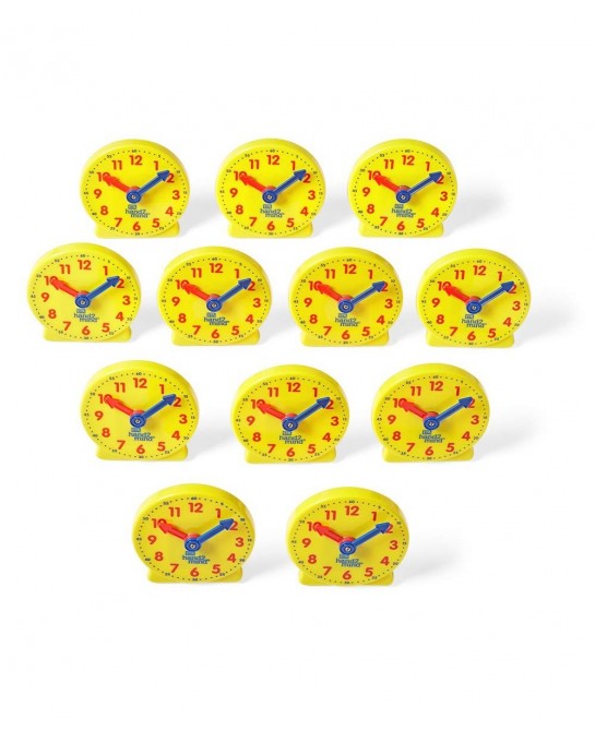 Mini Geared Clock Telling Time Teaching Clock Learn to Tell Time Clock Analog Learning Clock Clock for Kids Learning to Tell ...